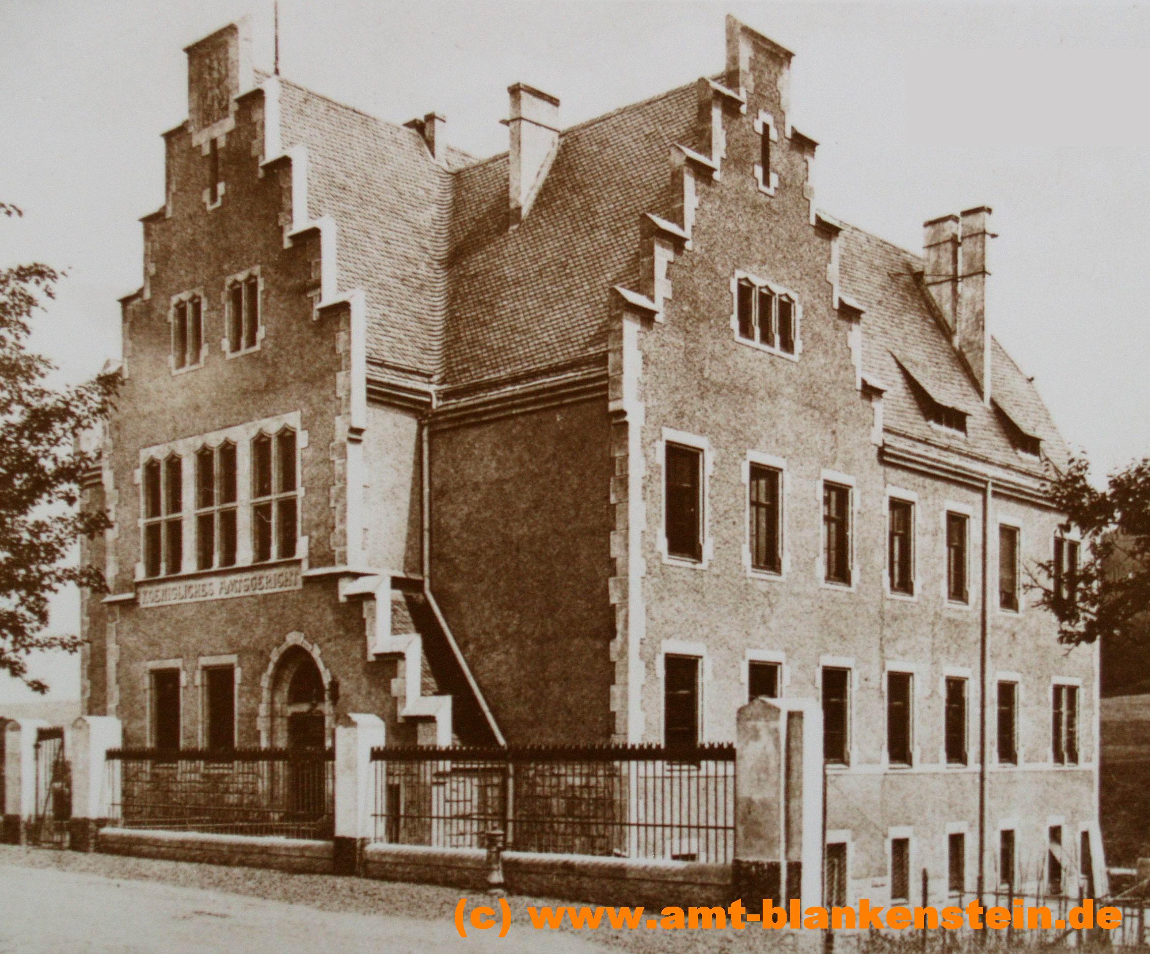 Das Amtsgericht damals